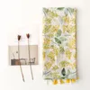 Szaliki eleganckie lekkie drukowanie kwiatowy wzór szalik szalik na wiosenny letni jesień