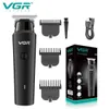 Terrimer per capelli VGR Barber Professional Beard USB Ricarica USB Mens Cordless V-933 Q240427