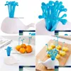 Fruit & Vegetable Tools 1 Set Cute Beluga White Whale Kitchen Accessories Cooking Gadgets For Party Home Decor Hall Fork Drop Delivery Dhjgb