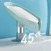 Heads 1pcs Drain Soap Holder Leaf Shape Soap Box Suction Cup Tray Drying Rack for Shower Sponge Container Kitchen Bathroom Accessories