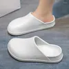 Chaussures décontractées Chef Men Kitchen Slipper Fashion Femmes Malf Eva Sandales Sandales Léger Home Indoor Slippers Maly Toe Cap Slides