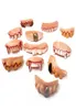 Party Masks 12pcsset Halloween Prank Toys Simulation Rotten Teeth Vampire Denture Masquerade Cosplay Fake Trick Props3374310