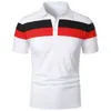 Men's T-Shirts Summer Luxury Polo Shirt Mens Polo Shirt Large Polo Shirt Spliced Shorts Sled Polo Collar Business T-shirt Sweater 6XL J240426