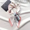 275 Flower Print Square Scarf Simulated Silk Thin Smooth Neck Elegant Style Sunscreen Head Wrap For Women 240425