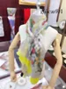 2024 Fashion Women Scarf Designer Silk Scarf Luxury Shawl High Quality Turbans Head Scarfs fyrkantiga Bandeaus pannband för kvinnor axel tote bagage band 180x60cm