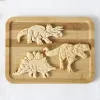 Stampi per cutter 3D per biscotti di dinosauro stampo stampo biscotto di dinosauro in goffratura del dessert da zucchero dessert stampo stampante strumento di decorazione della torta fondente