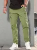 Herrenhosen Herrenhosen Seitentaschen Ladung Harem Hosen Reißverschluss schwarzer Hip-Hop-Freizeit-Joggerhosen Mode Casual Street Pantsl2404