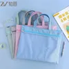 Zipper Document Bag, Stationery Bag, Test Paper Storage, Double-layered Office Materials Custom Portable Student Tutoring Bag