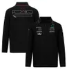 F1 Renn-T-Shirt Neue Formel-1-Fahrer Langarmed Polo-Shirts T-Shirts Tops Team Revers Quick Dry Casual Herren Shirt Sport Jersey