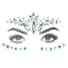 Tatuering Överföring Tillfälliga tatueringar Glitter Fake Tattoo Rhinestones For Women 3D Sexy Face Tattoo Stickers Party Makeup Face Face Juveler Tatoo 2023 Ny 240427