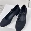 Lässige Schuhe runde Zehenpumpen Mode Frauen sexy Partykleid Schlupf auf weibliche klobige Absatzflache Mund Büro Feste Farbe High Heels