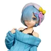 Anime Manga Living in a different world from a zero character pink purple Rem sweater Kawaii girl action character model toy giftL2404