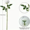 Decorative Flowers 10pcs Ivory Roses Artificial Fake Silk RealisticRoses Bouquet With Long Stems For Wedding HomeParty