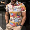 Mäns T-shirts Den bästsäljande herrens sommarpolo-skjorta med knapptryck och randiga lappar i arbetsfärger Mens utomhussportpolo-skjorta J240426