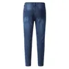 Jeans masculinos masculinos pretos jeans apertados jeans de alta qualidade Casual calça de jeans apertados jeans Hip-hop Roupes Cotton Denim TrouserSl244