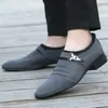 Casual Shoes Men Leather 2024 Italian Fashion Elegant Oxford Large Formal Slippers