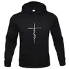 Heren Hoodies Sweatshirts Faith Heren Leisure Sport Hoodie Staff Kraag Grote modebrief Gedrukte Sweatshirt Wool Hoodie Mens kleding Fashion 240425