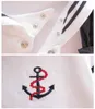 Rompers Newborn baby clothing jumpsuit summer anchor sailor jumpsuit one piece baby clothing sunsetL24F