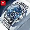 Polshorloges olevs luxe heren origineel modieuze zakelijke kwarts polsband waterdichte roestvrij staal reloj hombre Q240426