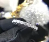 Пара вечности 4 -мм лабораторное кольцо бриллиантового кольца 925 стерлинговое серебро био -обручальные обручальные кольца для женщин для женщин.