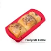 Moules de pain rectangulaire moule carré silicone sans pied cartonle de pain grillé gâteau de cuisson à pâtisserie
