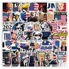 Décoration de fête DIY Autocollants de voiture célèbres US Président Trump Trump Graffiti décalants pour la guitare à bagages Motorcycle / scooter / réfrigérateur / skateboard / casque autocollant LT948