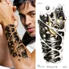Татуировка переноса черные стильные 3D Новые мужчины с половиной рукава