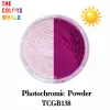 Glitter TCT773 Color Change Photochromic Powder Pigment Sunlight UV Light Sensitive Powder Color Change Pigment Nail Art Jewelry Making