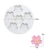 Formy kwiat Sakura Silikonowa Forma Sugarowe narzędzia żywiczna