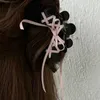 Haarklammern Barrettes Muweordy Acryl Ballettstil Haarclip Korean Ribbon Krawatte Bug süße Mädchen Welle Grab Frauen
