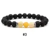 Nouvelle arrivée 7 couleurs Chakra Men Bracelet rock lave 8 mm noir Noir Volcanique de guérison Énergie en pierre Bangle de yoga pour femmes