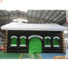 10mLx5mWx4.5mH (33x16.5x15ft) Free Door Ship Outdoor Activities commercial Xmas decoration Inflatable Santa Grotto Christmas House with Wood Print Tents For Sale