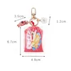 Keychains Red Amulet Bag Pendant Decoration Car Key Accessories Women Chain Japanese Style Koi Lucky Keychain Ring