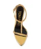 Principais marcas de luxo de verão sandálias sapatos de saltos altos vestidos de noiva de festas cadeia de ouro lin cadeado pontudo lady lady gladiador sandalias nude preto eu35-43