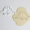 Moldes Cortadores de galletas de dinosaurio 3D Molde Dinosaurio Fallado de molde de moho Postre para hornear Molde de fondant Take Herramienta de decoración
