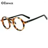 Sunglasses Frames 54554 Round Acetate Optical Glasses Leopard Men Women Big Frame Fashion Customized Prescription