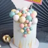 Forniture per feste 10 pezzi da 10 pezzi colorate palline torta topper palla picks nozze decorazione di buon compleanno baby shower