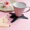 Tafelmatten schattige siliconen cartoon dier non-slip geïsoleerde kussen luipaard tijger placemat huis keuken accessoires