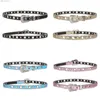 Ceintures 1pc Rhinestone Femmes Pu Leather Strap pour Western Cowboy Y2k Girls Fashion Belt Jeans Men