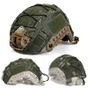 Veiligheid Tactische helmhoes voor snelle MH PJ BJ opscore helm airsoft paintball militaire helmholte multicam met elastisch koord