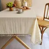 Tableau de table 00028 Petite nappe de coton frais et de lin