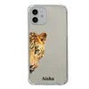 Nom des caisses de téléphone portable Case de miroir animal mignon personnalisé pour iPhone 14 13 12 15 Pro Max SE2020 COUVERTURE DE LA CAS DE CAS DU CAS POUR IPHONE 11 XS XR 14PLUS J240426