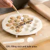 Stampi 1pc Scherchi cinesi semplici stampo, pressa per impasto da cucina, stampo per creazione di ravioli, gadget per utensili da pasticceria