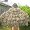 Ensembles / combinaisons rocotactiques légers légers Ghillie Poncho Tactical Sniper Ghillie Top pour Airsoft Paintball Ghillie Poncho Suit Woodland