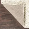 Teppiche traditionelle massive Elfenbein Shag Indoor -Fläche Teppich 3 'x 4'8 "