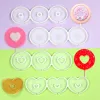 Moulds Leaf/Flower/Heart/Bear Shape Silicone Lollipop Mold Round Chocolate Candy Cheese Baking Mold Cake Decorating Tool Cupcake Topper