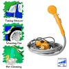 Narzędzia przenośne narzędzie do mycia prysznicowego samochodu 12V Pumpy Water Camping Prysznic do kempingu podróżujący plażę pływanie Posmake Bath Outdoor/Indoor