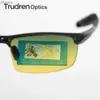 Güneş gözlükleri Trudren Erkek Alüminyum Spor Yeşil ve Sarı Güneş Gözlüğü Gündüz ve gece sürüşü için tasarlanmış Polarize Anti Polarize Güneş Gözlüğü 5933XW