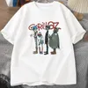 Men's T-Shirts Music band Gorillaz punk rock T-shirt for mens summer 90s O-neck cotton short sleeved T-shirt for vintage Y2K clothing T-shirt J240426