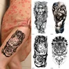 Tattoo Transfer Waterproof Temporary Tattoo Sticker Big Tiger Lion Wolf Rose Arm Tattoo Hipster Tattoo Man Woman Tattoo Body Tattoo Art Tatuajes 240427